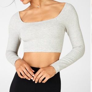 Fabletics seamless long sleeve crop top